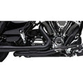 Cobra 6255RB Pro Chamber Headpipes- Black for 17-23 Touring