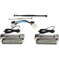 Custom Dynamics Chrome Dynamic Amber/White Engine Guard LEDs for 99-13 Flht