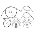 Burly Brand B30-1000 Complete Black Vinyl Handlebar Cable/Line Kit for ApeHanger