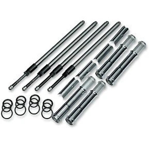 S&S 930-0123 Quickee Adjustable Pushrods with Chrome Covers for Harley 17-20 M8