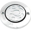 V-Twin 42-0474 Chrome Flame Timer Points Cover for Evo 84-99 & Sportster 04-22