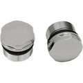 Drag Specialties 0404-0305 Chrome Fork Tube Caps- Chrome - 39 mm
