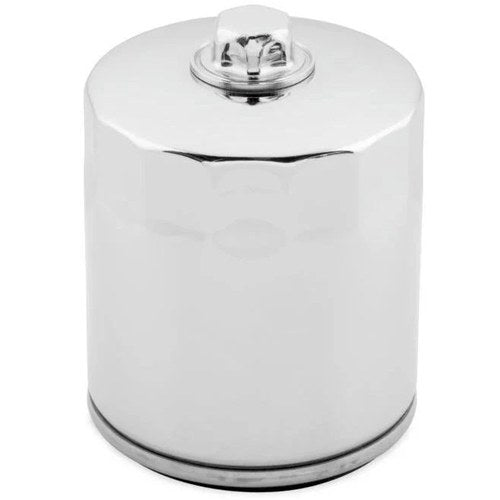 Twin Power 603613 Chrome Oil Filter w/Nut for Harley Davidson Twin Cam & M8