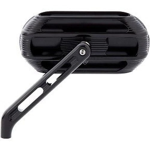 Arlen Ness 510-000 Sidekick Mirror - Oval - Black - Left Side Sold Each
