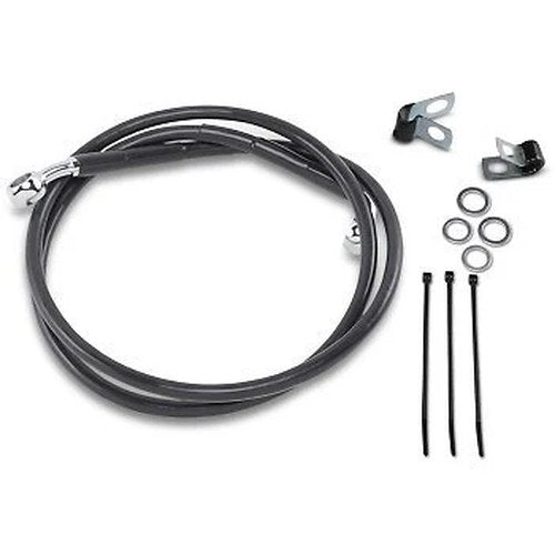 Drag Specialties 1741-2551 Extended Length Black Vinyl Brake Line Kit