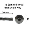 1x Stainless Fairing m5 x 20mm Pan Mushroom Button Dome Large Head Bolt
