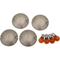 Drag Specialties 0906-6318 Smoke Turn Signal Lenses Bulbs Kit for Touring 86-22