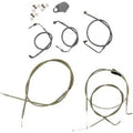 LA Choppers LA-8006KT-13 Stainless Braided Handlebar Cable/Brake Line Kit