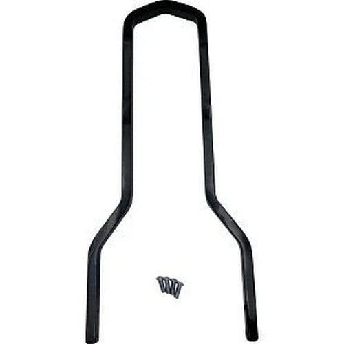 Drag Specialties 1501-0767 Round Sissy Bar- Black - 14.75"H x 8.75"W