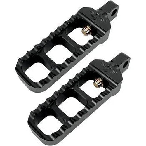 Joker Machine 08-61-1B Adjustable Serrated Billet Footpegs for Harley Male Mount