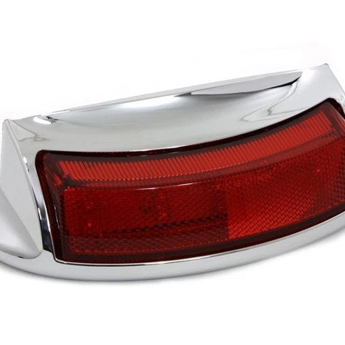 V-Twin 50-1540 Chrome Red LED Rear Fender Tip Lens Light for 09-16
