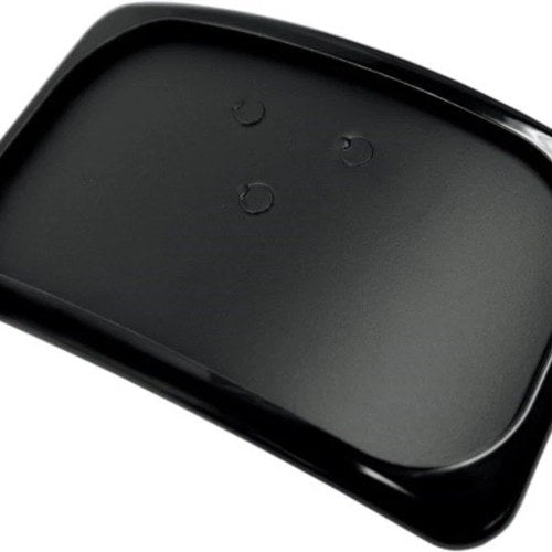 Drag Specialties 2030-0629 Black Curved License Plate Mount Large Radius 3-Bolt
