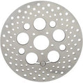 Stainless Steel Drilled Front Brake Rotor for Harley 08-13 Touring 14-16 Flhr