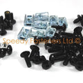 Ducati Panigale V4 Black Aluminium Fairing Bolts Screw Clips Kit 2018 onwards