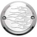Joker 921102FC Chrome Flame Timer Points Cover for Evo 70-99 & Sportster 04-23
