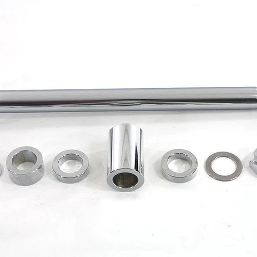 V-Twin 44-0893 Chrome Rear Axle Kit for 08-17 Flst