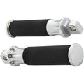Arlen Ness 07-908 Chrome Deep Cut Fusion Male-Mount Footpegs for Harley