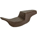 Saddlemen 897-07-175BR Step-Up Seat Brown Lattice Stitch for 97-07 FLHT/FLTR