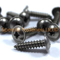 10x Motorcycle Fairing Self Tapper Tapping Screws 4.8mm x 19mm No.10 Stainless