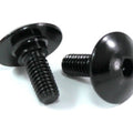 2x Black Aluminium Fairing Bolts m6 x 16mm +3mm Shoulder Step Motorcycle Screw