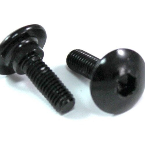 2x Black Aluminium Fairing Bolt m5 x 16mm +3mm Shoulder Step Motorcycle Screw