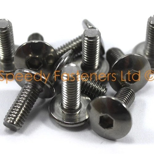 10x Rieju RS2 50 125 Fairing Bolts m6 x 16mm Pan Button Head Stainless Bolt