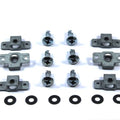 Dzus Fasteners Silver Posi Head Fastener Motorcycle Fairings Fairing 17mm x6 Kit