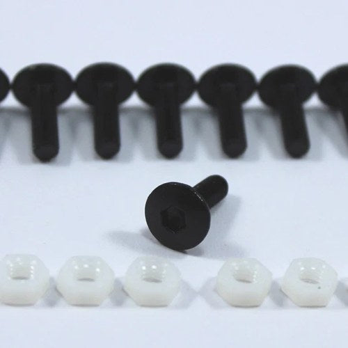 8x Motorcycle Lightweight Race Track Windscreen Screen Bolts Windshield Fixings