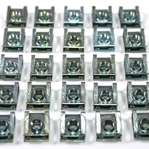 25x small m5 Motorcycle Fairing Spring Clip Speed Spire Nuts Panel Fasteners