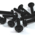 10 Pack m6 x 30mm Black Anodised Aluminium Fairing Bolts Honda Yamaha Suzuki