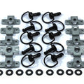 Dzus Fastener Motorcycle Fairing Fairings Fasteners Black D Anello Bail x10 Kit
