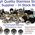 Suzuki GSX1300R Hayabusa 1999-2007 Stainless Fairing Bolts Clips Grommets Kit