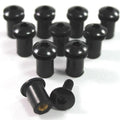 10x Black Motorcycle Windshield Wind Screen Shield Bolts Well Nuts for Suzuki
