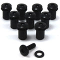 Aprilia Rsvr RS RSV4 Black m4 Wind Screen Screws Bolts Fixings Well Nuts Kit x10