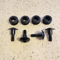 4x Rubber Fairing Grommets & m6 Black Aluminium Shoulder Bolts Yamaha R1 R6