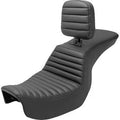 Saddlemen 806-04-191BR Tour Step-Up Seat Tuck N Roll with Backrest 06-17 Dyna