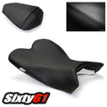 Yamaha R1 Seat Covers 2009-2011 2012 2013 2014 Luimoto Front Rear Black Carbon
