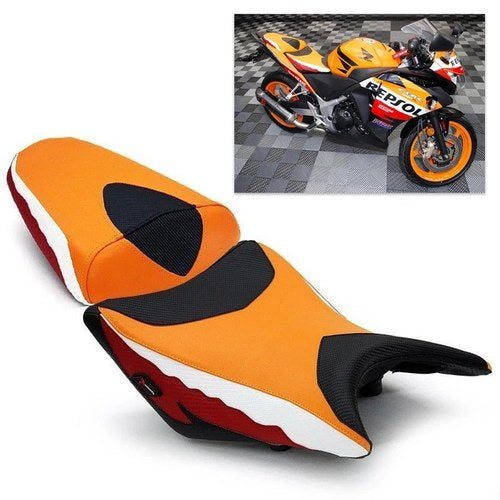 Honda CBR250R Cbr 250R Seat Covers 2011 2012 2013 2014 Black Orange Luimoto