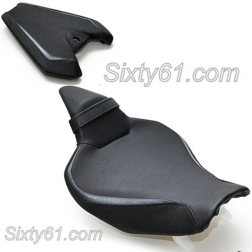 Kawasaki Z1000 Seat Covers 2014-2019 2020 2021 Black Rider Passenger Luimoto