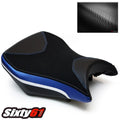 BMW S1000RR Seat Cover 2012 2013 2014 Comfort Black Blue Front Luimoto