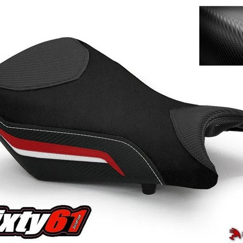 BMW S1000RR Seat Cover 2012 2013 2014 Black Red Front Rider Luimoto