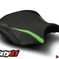 Kawasaki 650 Z650 Seat Cover 2017 2018 2019 Luimoto Black Green Front Rider