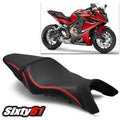 Honda CBR650F CB650F Seat Cover 2014 2015 2016 2017 2018 Red Tec-Grip Luimoto