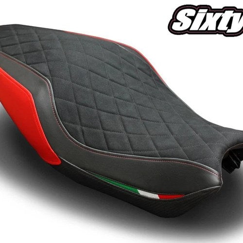 Seat Cover for Ducati Monster 821 1200 2014 2015 2016 Black Red Luimoto Rider