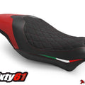 Seat Cover for Ducati Monster 821 1200 2017-2020 2021 Black Red Luimoto Rider