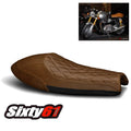 Triumph Thruxton Seat Cover 2016-2022 2023 Luimoto Light Brown Vintage Diamond