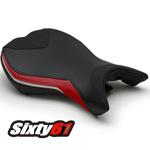 Triumph Daytona 675 Seat Cover 2013 2014 2015 2016 2017 Luimoto Red Black Rider