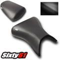 Kawasaki ZX6R Seat Covers 1998 1999 2000 2001 2002 Luimoto Front Rear Black
