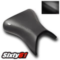 Kawasaki ZX6R Seat Cover 1998 1999 2000 2001 2002 Luimoto Black Front Ninja 02