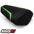 Kawasaki ZX6R Seat Cover 2013-2015 2016 2017 2018 Sport Luimoto Rear Black Green